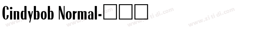 Cindybob Normal字体转换
